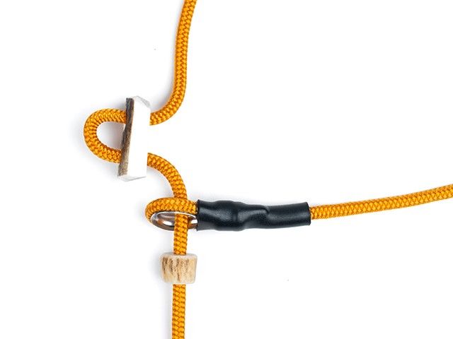 Mystique Moxon Leiband Field Trial Nylon 4MM Oranje