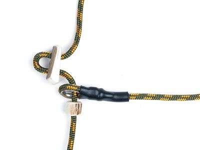 Mystique Moxon Leiband Field Trial Nylon 4MM Hunter Groen/Oranje
