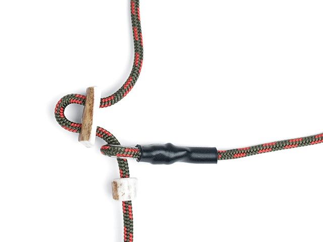 Mystique Moxon Leiband Field Trial Nylon 4MM Hunter Groen/Rood