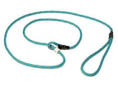 Mystique Moxon Leiband Field Trial Nylon 6MM Turquoise/Oranje