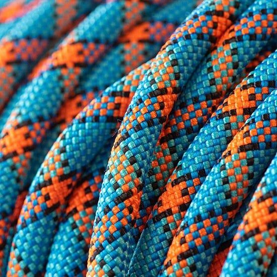 Field Trial Moxon Leiband 8MM/130CM met Geweistop Blauw/Zwart/Oranje