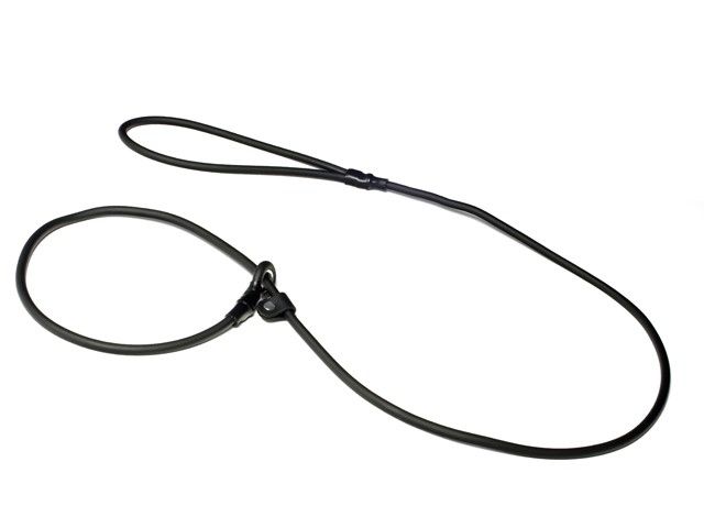 Mystique Biothane Moxon Leiband 6MM Zwart