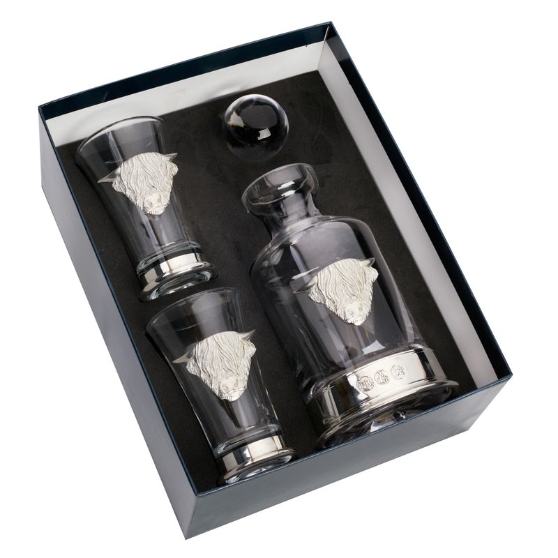 Bisley Decanteer Set Highland Koe