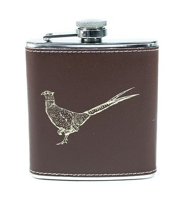 Bisley Heupfles Leder Bruin Fazant 170 ml