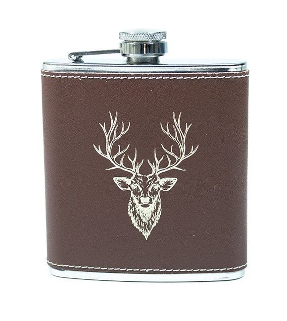 Bisley Heupfles Leder Bruin Hert 170 ml