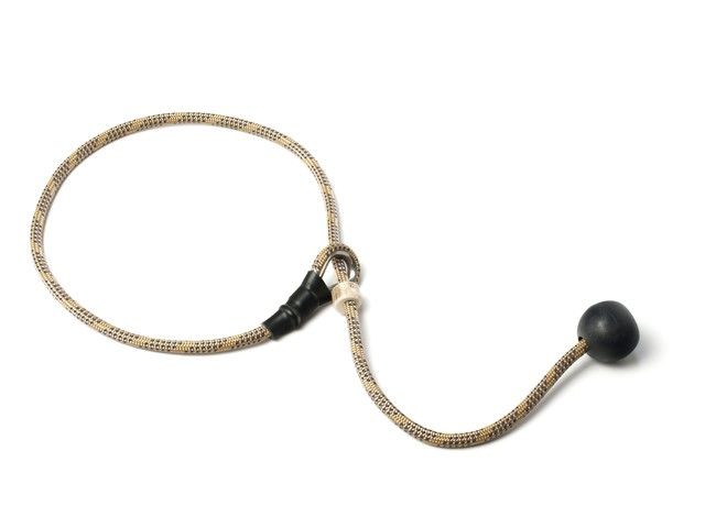 Mystique Field Trial Short Leash 6MM Beige/Blauw