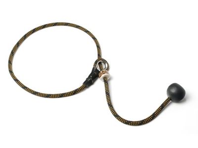 Mystique Field Trial Short Leash 6MM Zwart/Oranje