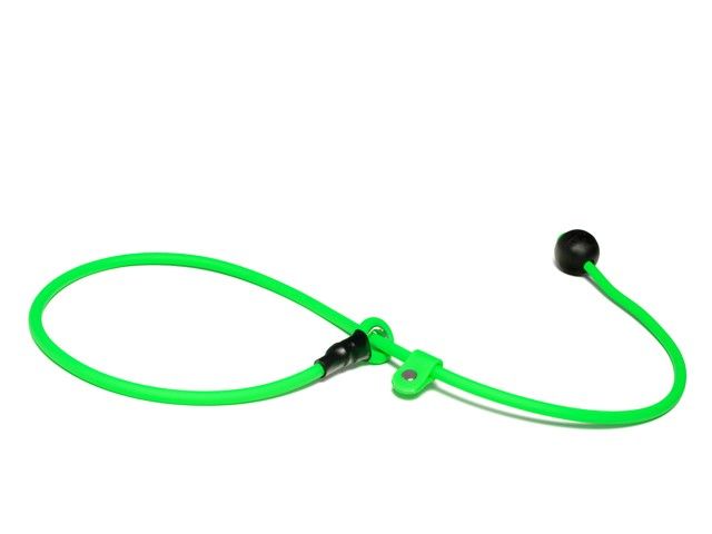 Mystique Biothane Short Leash 6MM Neon Groen