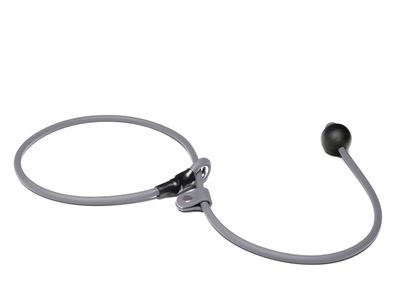 Mystique Biothane Short Leash 6MM Grijs