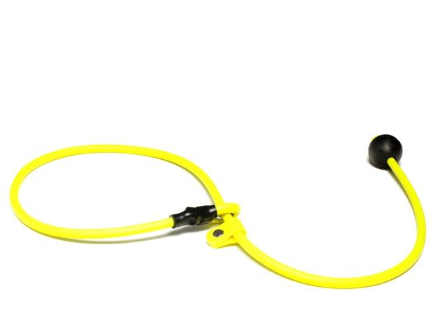 Mystique Biothane Short Leash 6MM Neon Geel