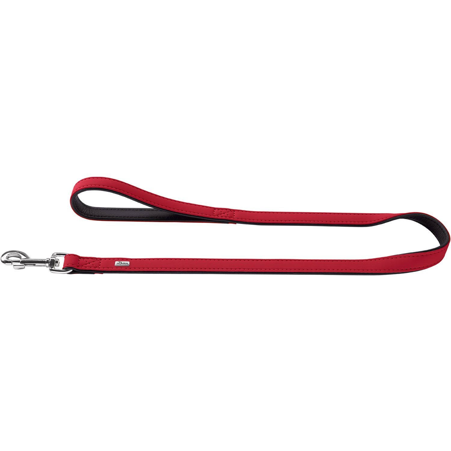 Hunter Leiband Softie 15MM - 110 CM Rood/Zwart