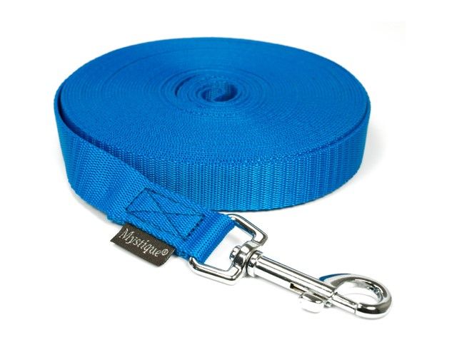 Mystique Nylon Tracking Lijn Blauw 20MM Zonder Handgreep