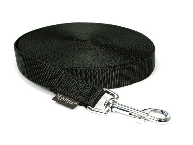 Mystique Nylon Tracking Leiband 25MM Zwart