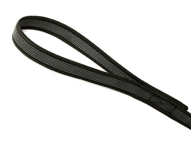 Mystique Tracking Lijn Nylon/Rubber 12MM Zwart Met Handgreep