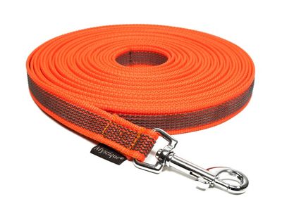 Mystique Tracking Lijn Nylon/Rubber 20MM Oranje Met Handgreep
