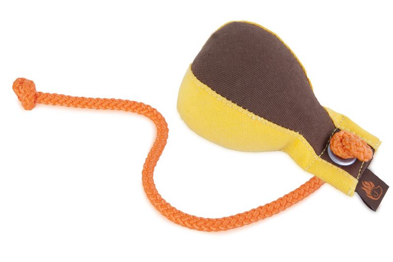 Firedog Dummy Ball Markeer 150 Gram Geel/Bruin