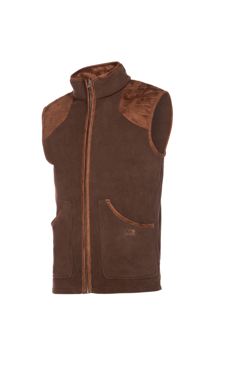 Baleno Heren Fleece Bodywarmer Newington Chocolade