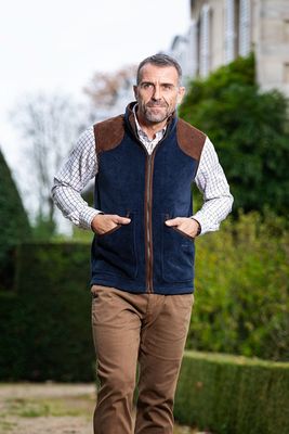 Baleno Heren Fleece Bodywarmer Newington Chocolade