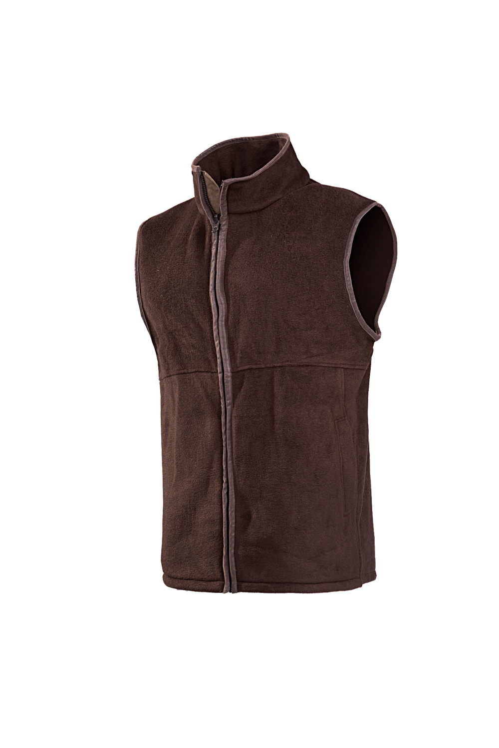 Baleno Heren Fleece Bodywarmer Harvey Chocolade