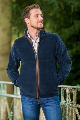 Baleno Heren Fleece Jas Henry Chocolade