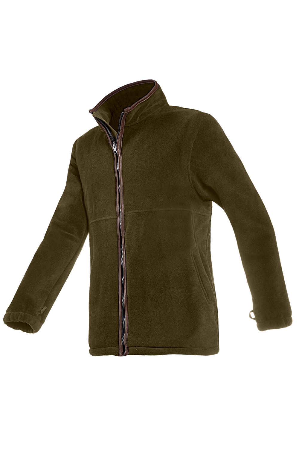 Baleno Heren Fleece Jas Henry Olijfgroen