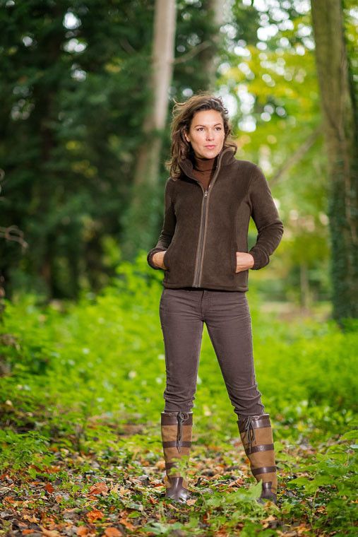 Baleno Dames Fleece Jas Sarah Olijfgroen