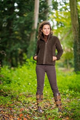 Baleno Dames Fleece Jas Sarah Olijfgroen
