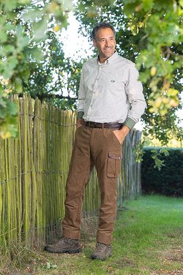 Baleno Heren Broek Preston Donkerbruin