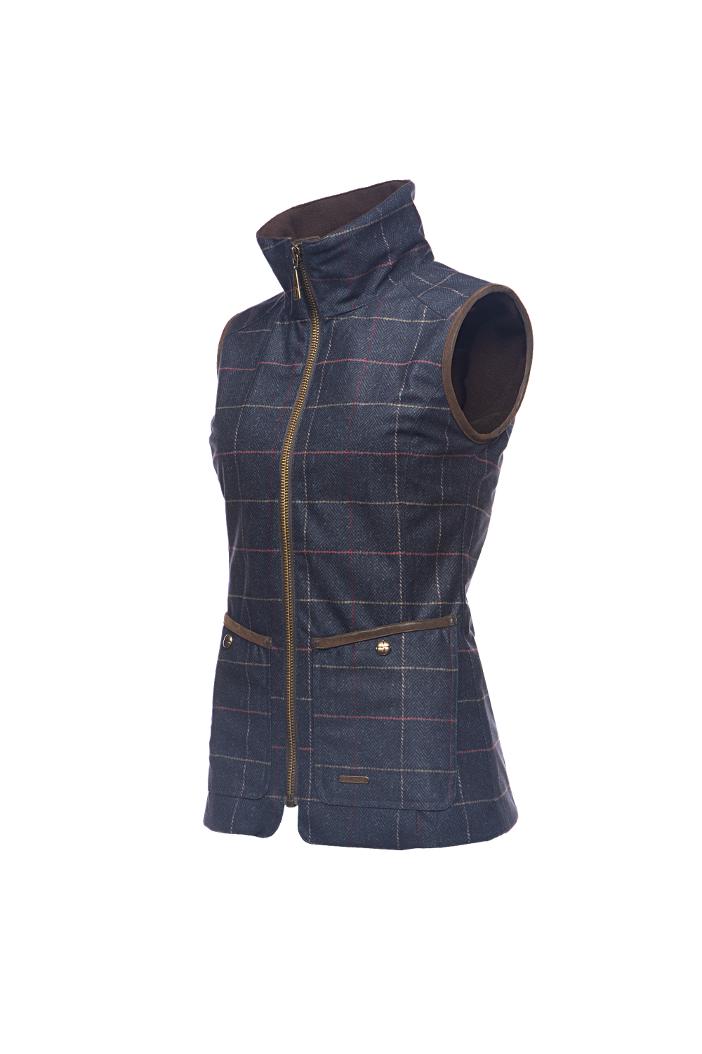 Baleno Dames Bodywarmer Perth Tweed Donkerblauw