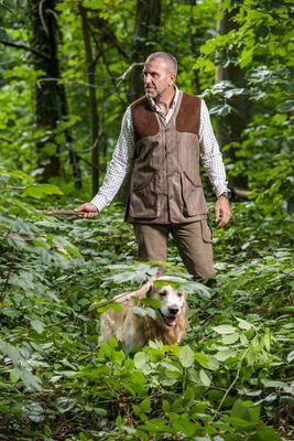 Baleno Heren Gilet Milton Tweet Khaki