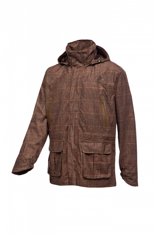 Baleno Heren Jas Moorland Tweed Bruin