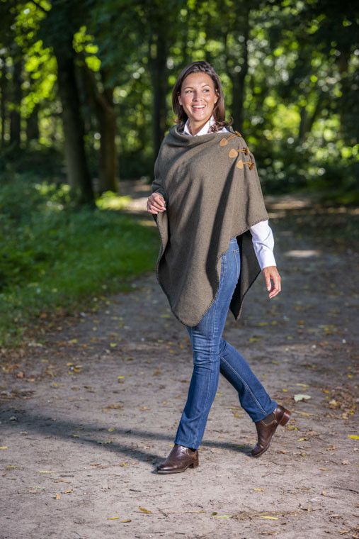 Baleno Dames Poncho Elite Mosgroen