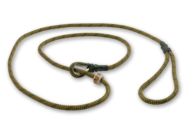 Mystique Moxon Leiband Field Trial Nylon 6MM - 90CM Khaki/Oranje