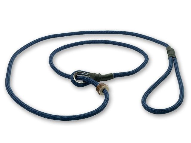 Mystique Moxon Leiband Field Trial Nylon 6MM - 90CM Blauw