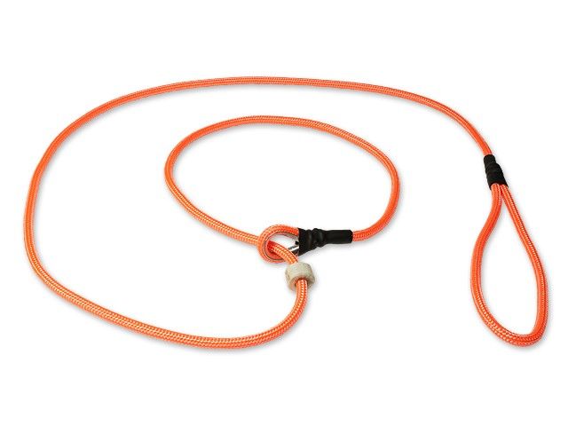 Mystique Moxon Leiband Field Trial Nylon 6MM - 90CM Neon Oranje