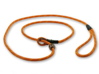 Mystique Moxon Leiband Field Trial Nylon 6MM - 90CM Oranje/Rood