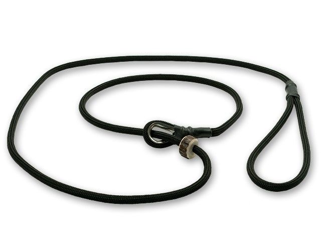 Mystique Moxon Leiband Field Trial Nylon 6MM - 90CM Zwart