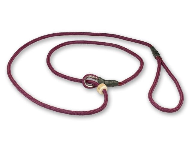 Mystique Moxon Leiband Field Trial Nylon 6MM - 90CM Wijnrood