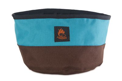 Firedog Travel Bowl Bruin/Baby Blauw