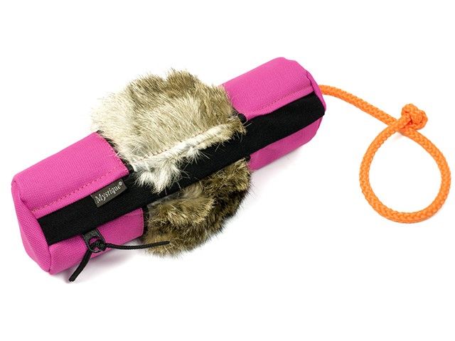 Mystique Snack Dummy Met Konijnenvacht Roze