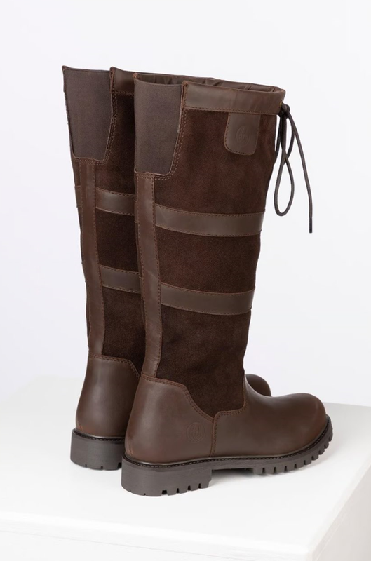 Rydale Dames Tullymore Lederen Laarzen Dark Brown (Wijde Pasvorm)