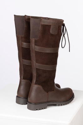 Rydale Dames Tullymore Lederen Laarzen Dark Brown (Wijde Pasvorm)