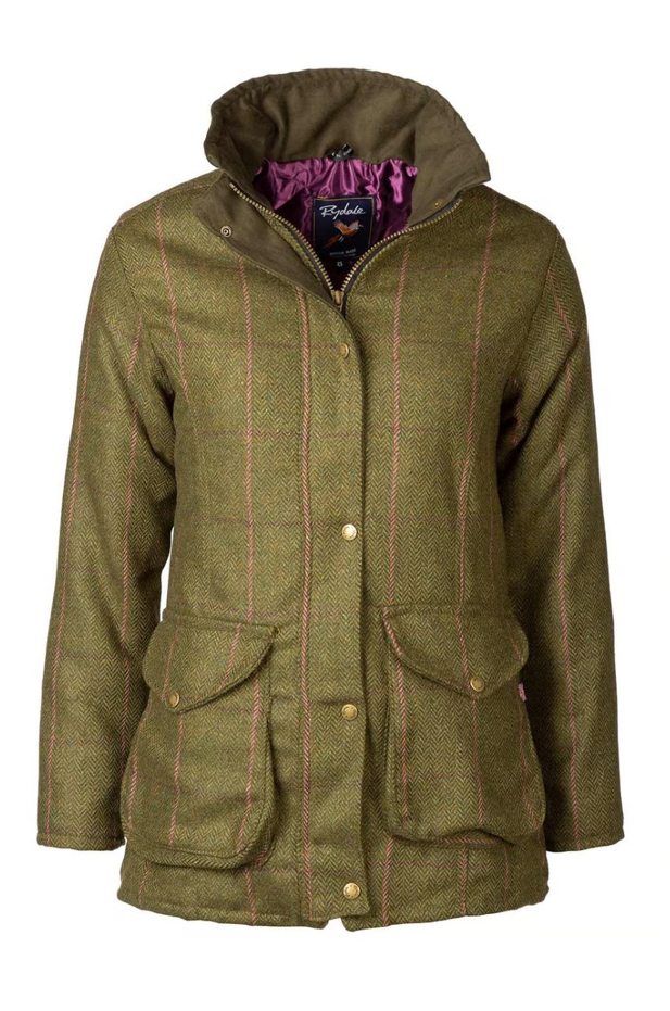 Rydale Dames Wrelton Tweed Jas Dark Green Check Rydale Dames Wrelton Tweed Jas Dark Green Check