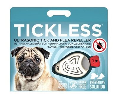 Tickless Hond Ultrasoon Anti Teken/Vlooien Wit