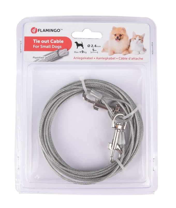 Flamingo Aanlegkabel Grijs 5M/2,4MM
