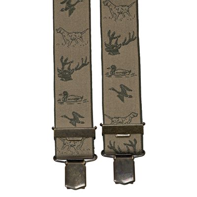 AKAH Bretels Jacquard Wildmotieven Beige