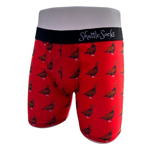 Shuttle Socks Boxers Standing Grouse Rood