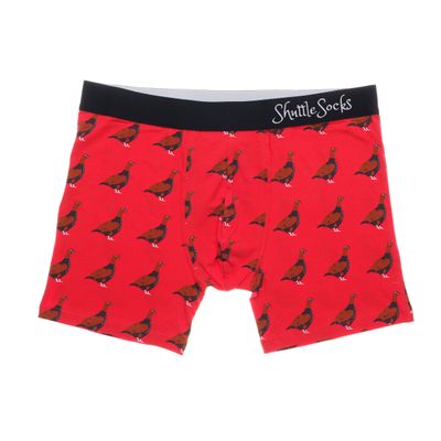 Shuttle Socks Boxers Standing Grouse Rood
