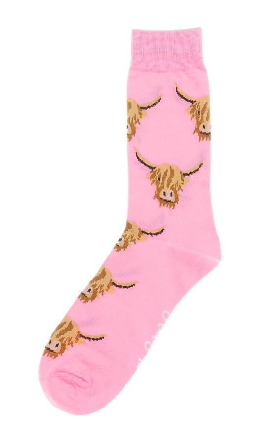 Shuttle Socks Highland Cow Roze