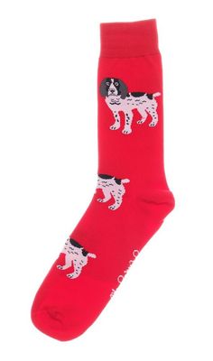 Shuttle Socks Zwart/Witte Spaniel Rood Shuttle Socks Zwart/Witte Spaniel Rood